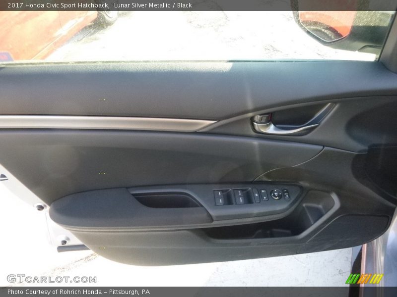 Lunar Silver Metallic / Black 2017 Honda Civic Sport Hatchback