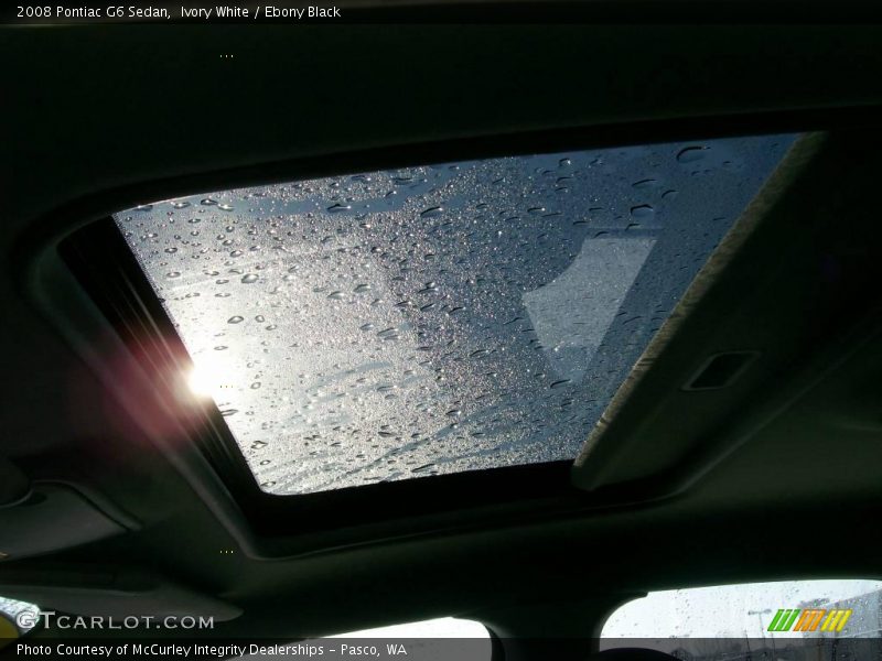 Ivory White / Ebony Black 2008 Pontiac G6 Sedan