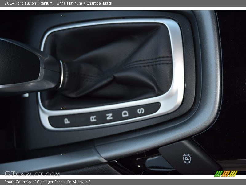 White Platinum / Charcoal Black 2014 Ford Fusion Titanium