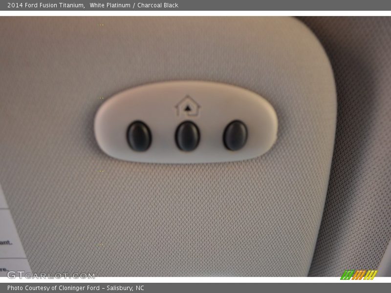 White Platinum / Charcoal Black 2014 Ford Fusion Titanium