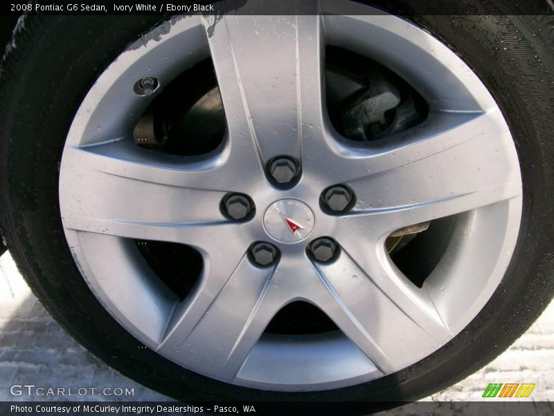 Ivory White / Ebony Black 2008 Pontiac G6 Sedan