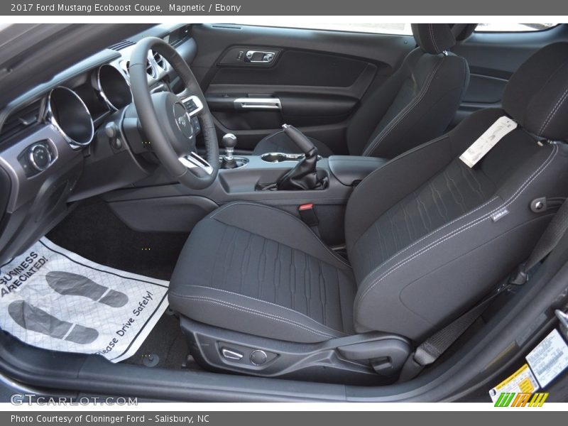 Magnetic / Ebony 2017 Ford Mustang Ecoboost Coupe