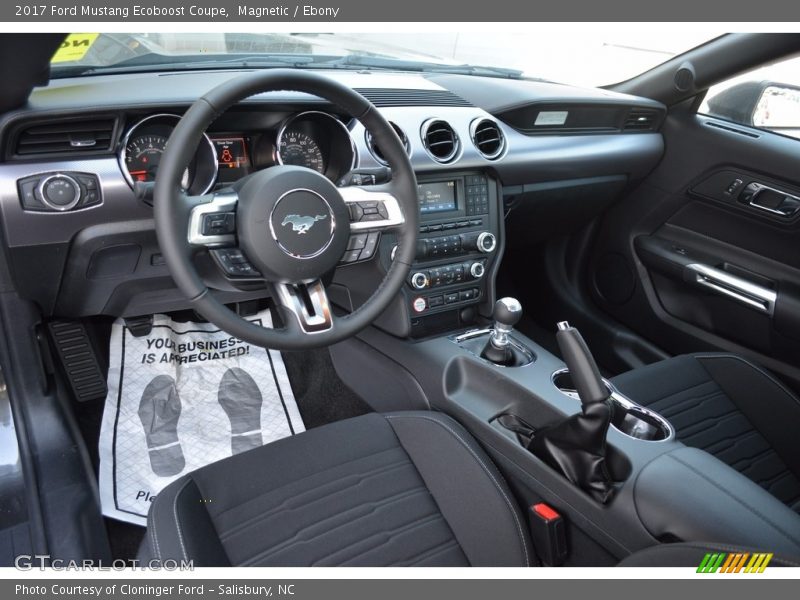 Magnetic / Ebony 2017 Ford Mustang Ecoboost Coupe