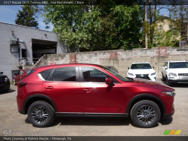 Soul Red Metallic / Black 2017 Mazda CX-5 Touring AWD