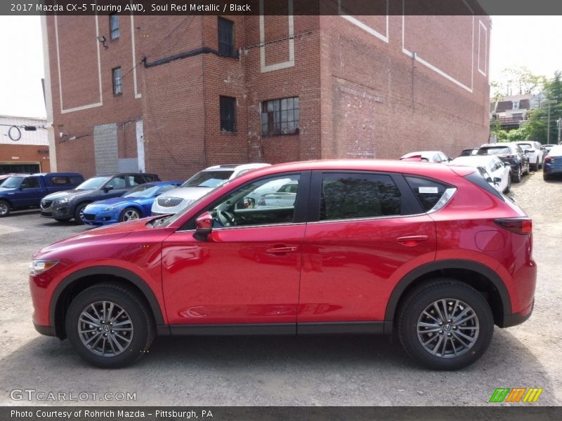 Soul Red Metallic / Black 2017 Mazda CX-5 Touring AWD