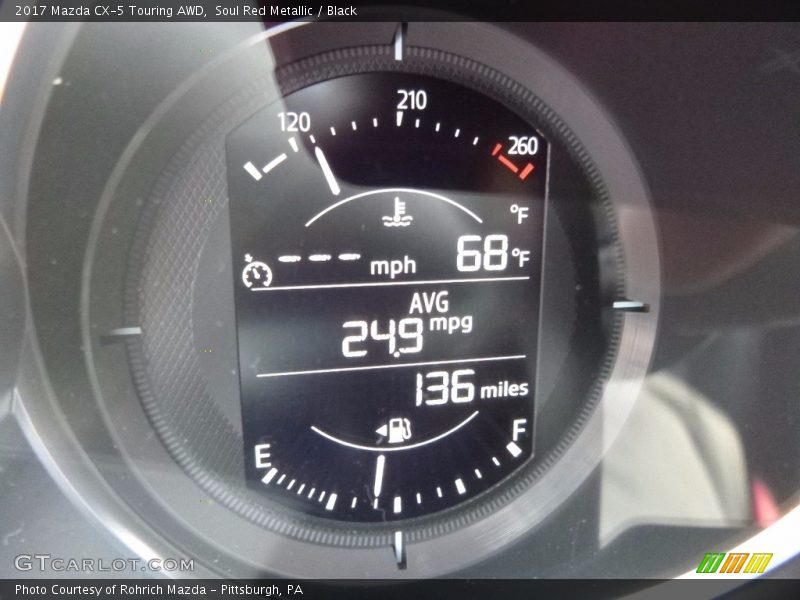 Soul Red Metallic / Black 2017 Mazda CX-5 Touring AWD