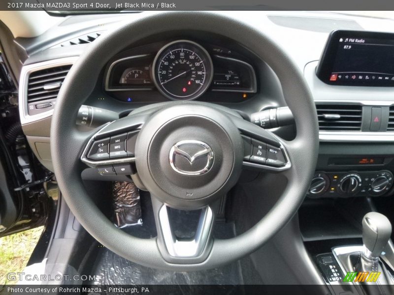 Jet Black Mica / Black 2017 Mazda MAZDA3 Sport 4 Door