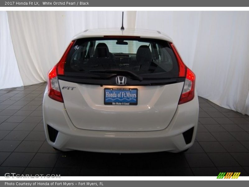 White Orchid Pearl / Black 2017 Honda Fit LX