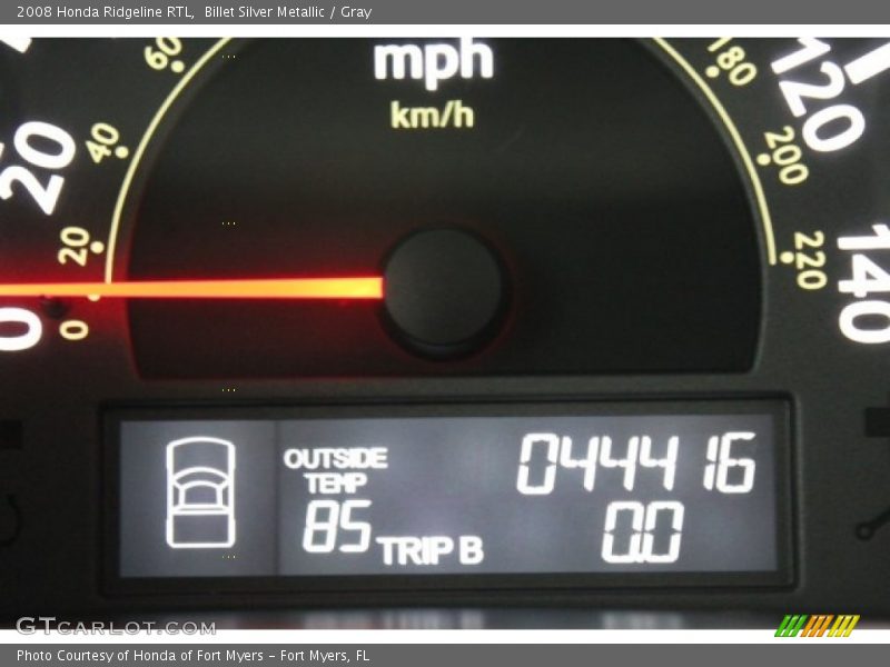 Billet Silver Metallic / Gray 2008 Honda Ridgeline RTL