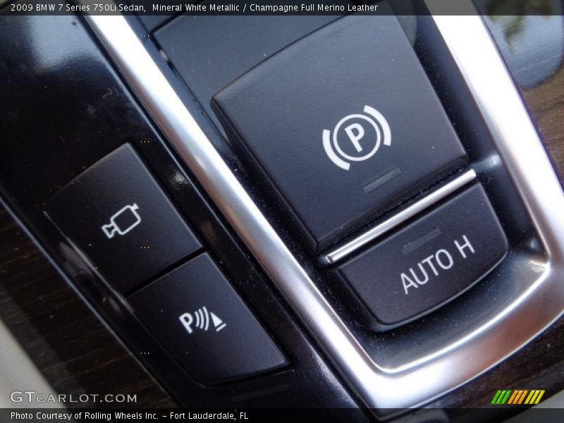 Mineral White Metallic / Champagne Full Merino Leather 2009 BMW 7 Series 750Li Sedan
