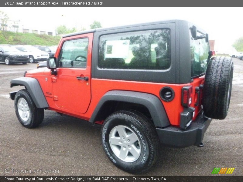 Firecracker Red / Black 2017 Jeep Wrangler Sport 4x4