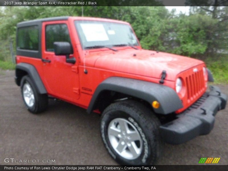 Firecracker Red / Black 2017 Jeep Wrangler Sport 4x4