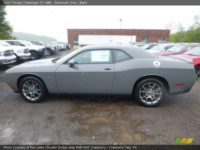 Destroyer Grey / Black 2017 Dodge Challenger GT AWD