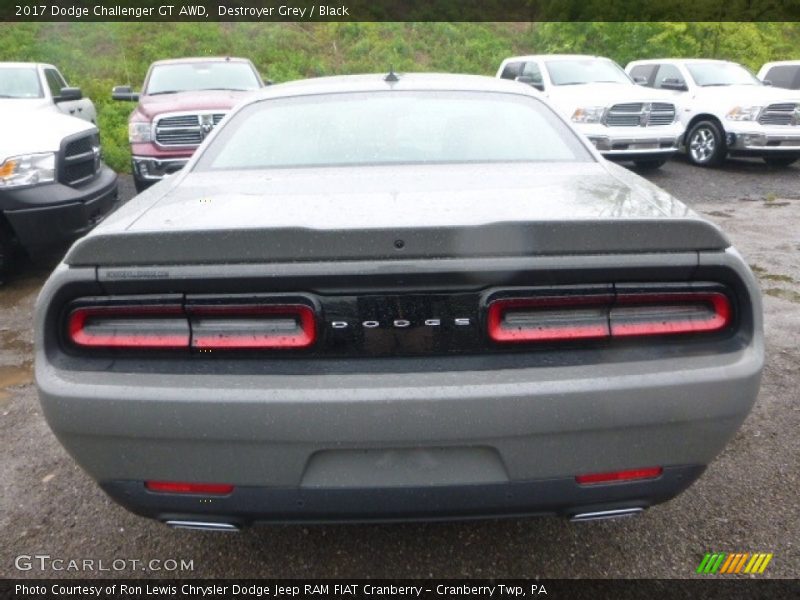 Destroyer Grey / Black 2017 Dodge Challenger GT AWD