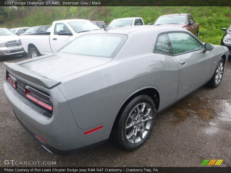 Destroyer Grey / Black 2017 Dodge Challenger GT AWD