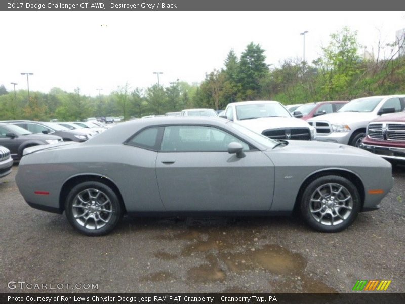 Destroyer Grey / Black 2017 Dodge Challenger GT AWD