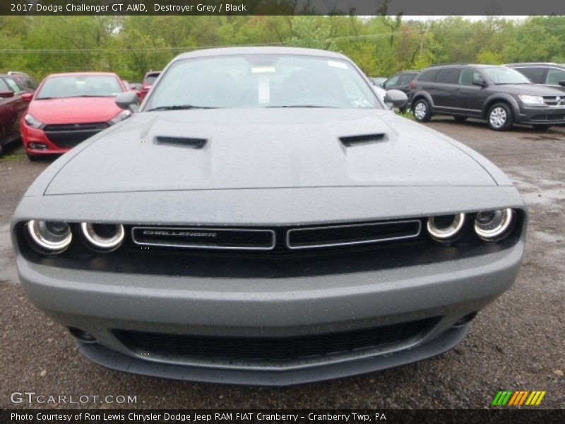 Destroyer Grey / Black 2017 Dodge Challenger GT AWD