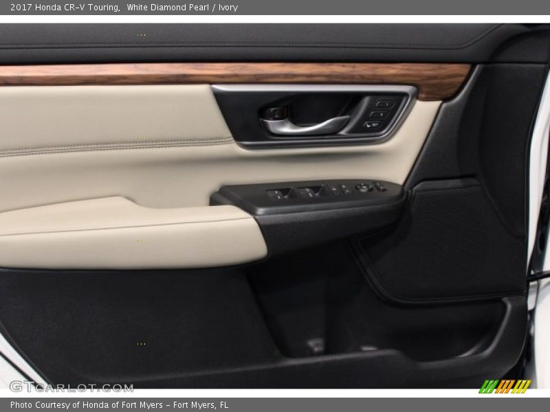 White Diamond Pearl / Ivory 2017 Honda CR-V Touring
