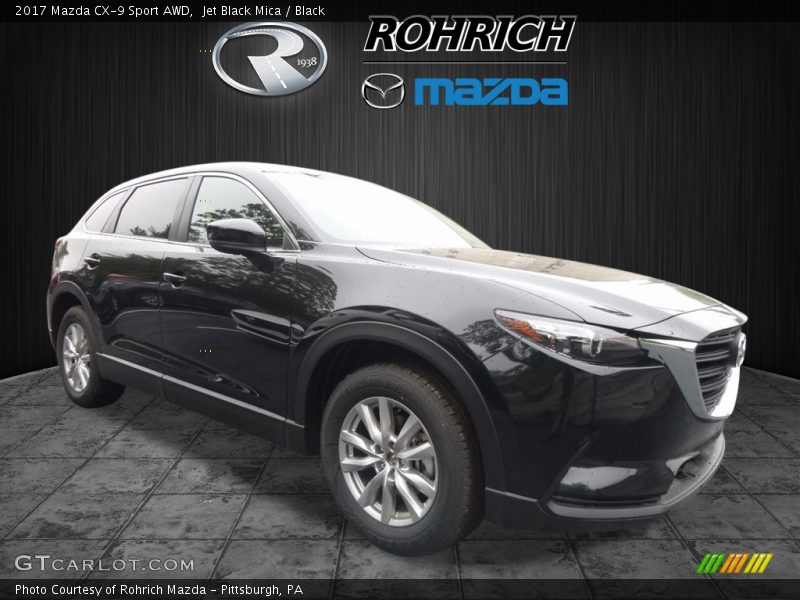 Jet Black Mica / Black 2017 Mazda CX-9 Sport AWD