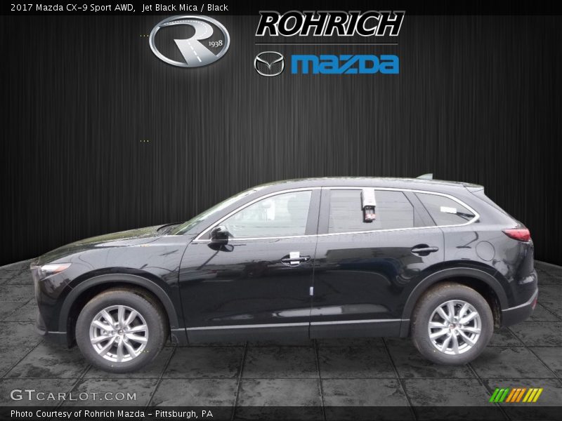 Jet Black Mica / Black 2017 Mazda CX-9 Sport AWD