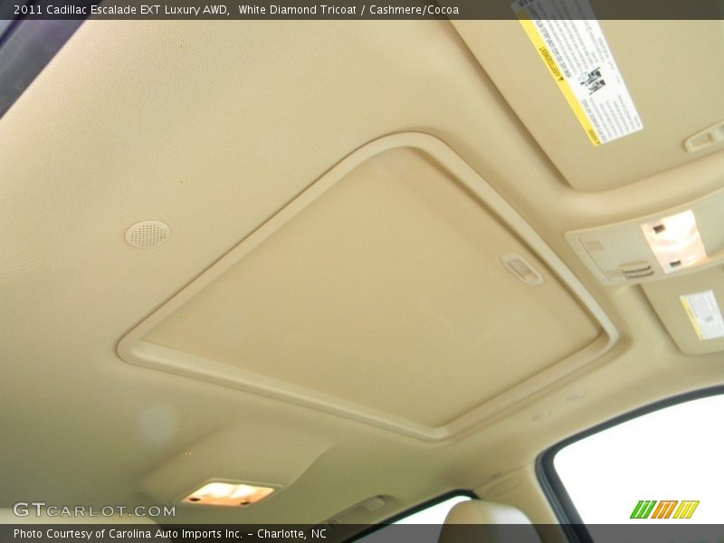 White Diamond Tricoat / Cashmere/Cocoa 2011 Cadillac Escalade EXT Luxury AWD