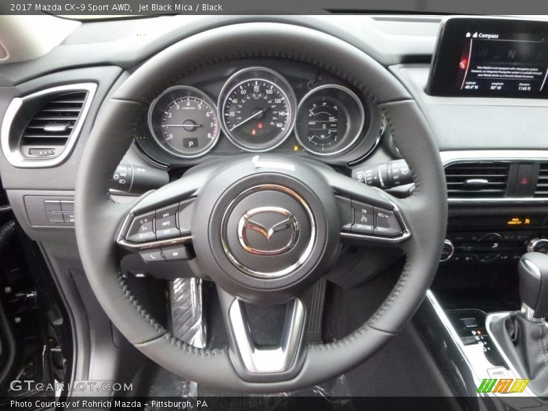 Jet Black Mica / Black 2017 Mazda CX-9 Sport AWD