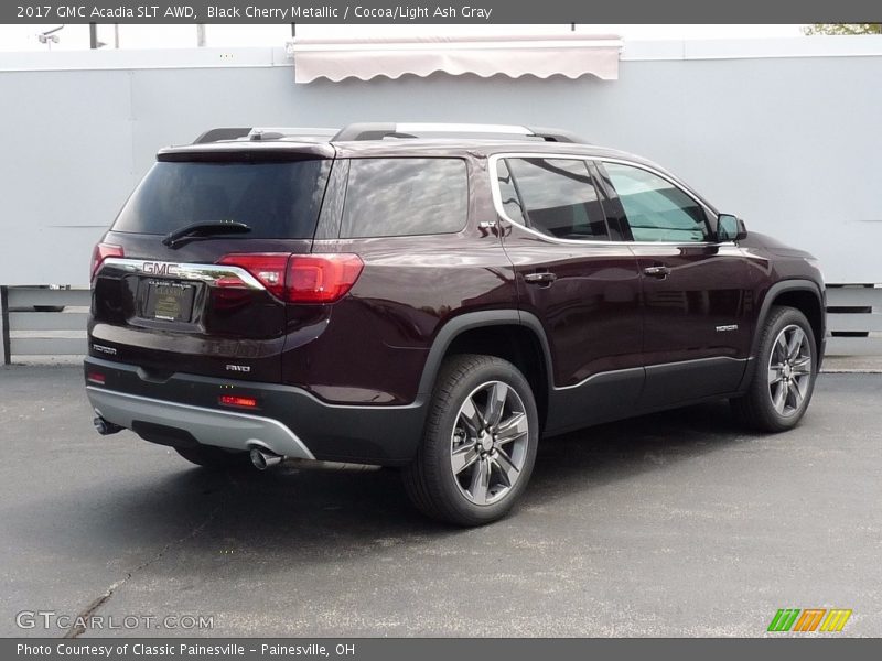 Black Cherry Metallic / Cocoa/Light Ash Gray 2017 GMC Acadia SLT AWD