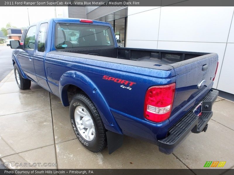 Vista Blue Metallic / Medium Dark Flint 2011 Ford Ranger Sport SuperCab 4x4