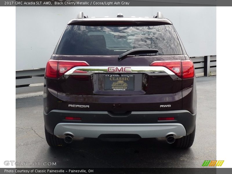 Black Cherry Metallic / Cocoa/Light Ash Gray 2017 GMC Acadia SLT AWD
