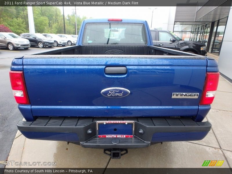 Vista Blue Metallic / Medium Dark Flint 2011 Ford Ranger Sport SuperCab 4x4