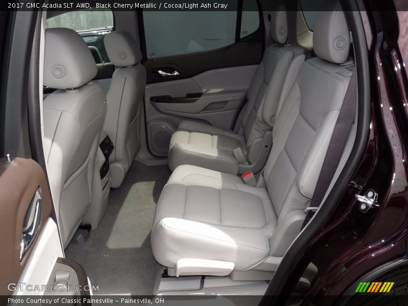 Black Cherry Metallic / Cocoa/Light Ash Gray 2017 GMC Acadia SLT AWD