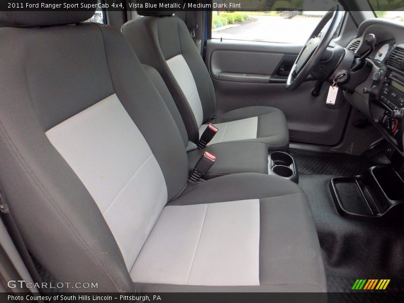 Vista Blue Metallic / Medium Dark Flint 2011 Ford Ranger Sport SuperCab 4x4