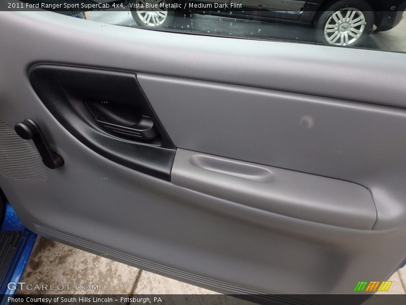 Vista Blue Metallic / Medium Dark Flint 2011 Ford Ranger Sport SuperCab 4x4