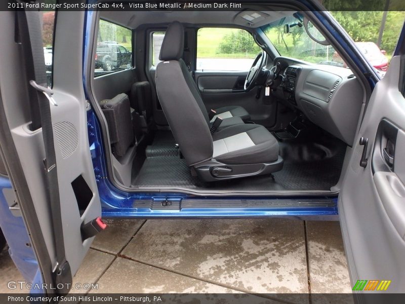 Vista Blue Metallic / Medium Dark Flint 2011 Ford Ranger Sport SuperCab 4x4