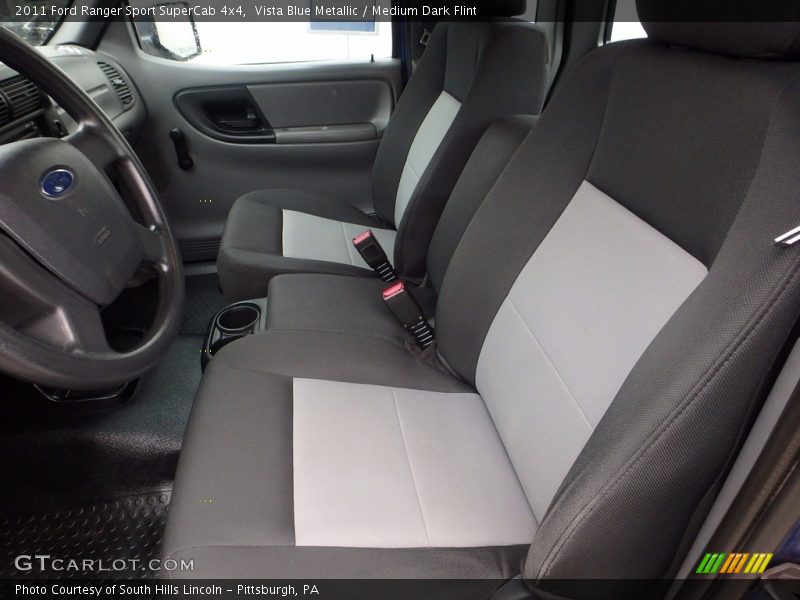 Vista Blue Metallic / Medium Dark Flint 2011 Ford Ranger Sport SuperCab 4x4