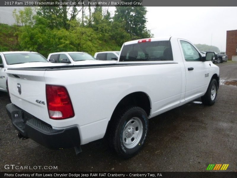 Pearl White / Black/Diesel Gray 2017 Ram 1500 Tradesman Regular Cab 4x4