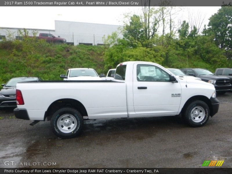 Pearl White / Black/Diesel Gray 2017 Ram 1500 Tradesman Regular Cab 4x4
