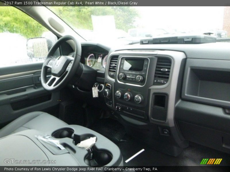 Pearl White / Black/Diesel Gray 2017 Ram 1500 Tradesman Regular Cab 4x4