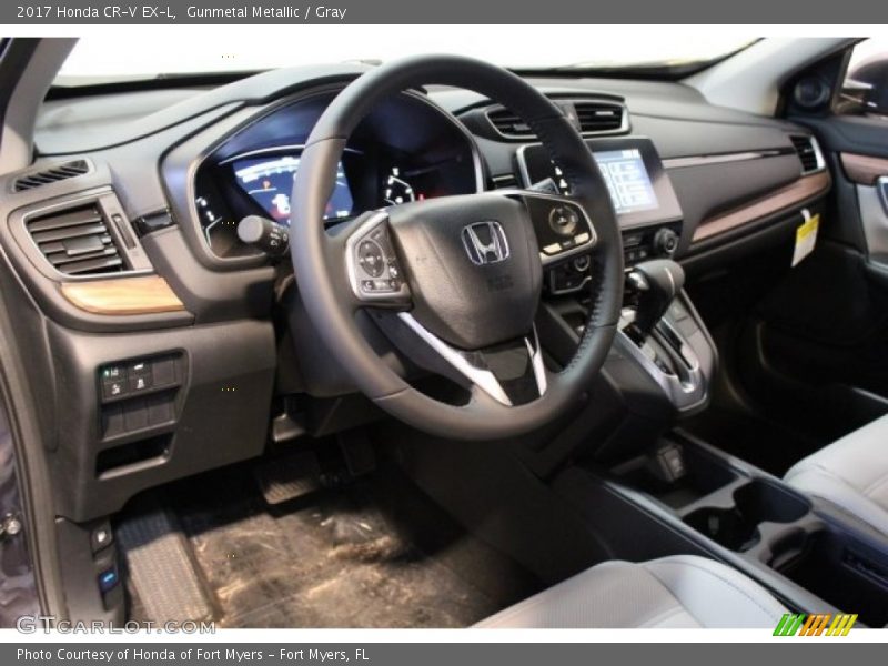 Gunmetal Metallic / Gray 2017 Honda CR-V EX-L