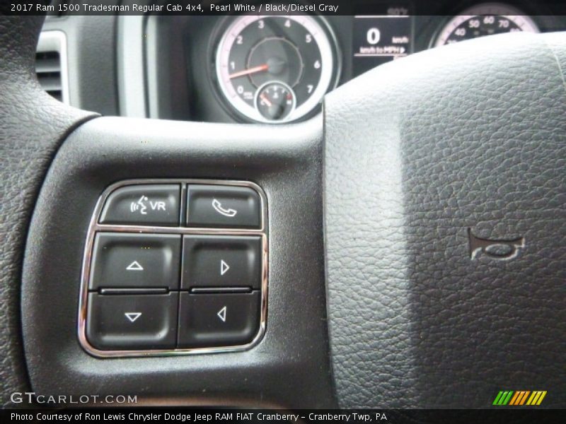 Pearl White / Black/Diesel Gray 2017 Ram 1500 Tradesman Regular Cab 4x4