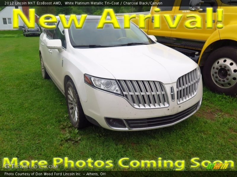 White Platinum Metallic Tri-Coat / Charcoal Black/Canyon 2012 Lincoln MKT EcoBoost AWD