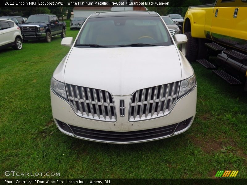 White Platinum Metallic Tri-Coat / Charcoal Black/Canyon 2012 Lincoln MKT EcoBoost AWD