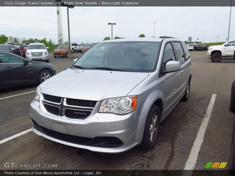 Bright Silver Metallic / Black/Light Graystone 2012 Dodge Grand Caravan SXT