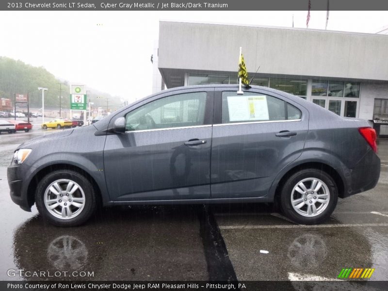 Cyber Gray Metallic / Jet Black/Dark Titanium 2013 Chevrolet Sonic LT Sedan