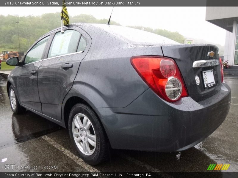 Cyber Gray Metallic / Jet Black/Dark Titanium 2013 Chevrolet Sonic LT Sedan