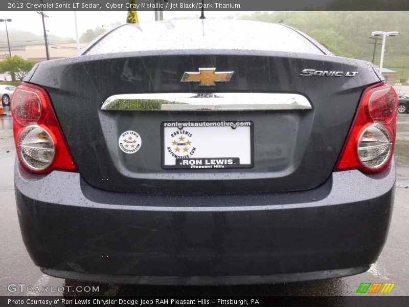 Cyber Gray Metallic / Jet Black/Dark Titanium 2013 Chevrolet Sonic LT Sedan
