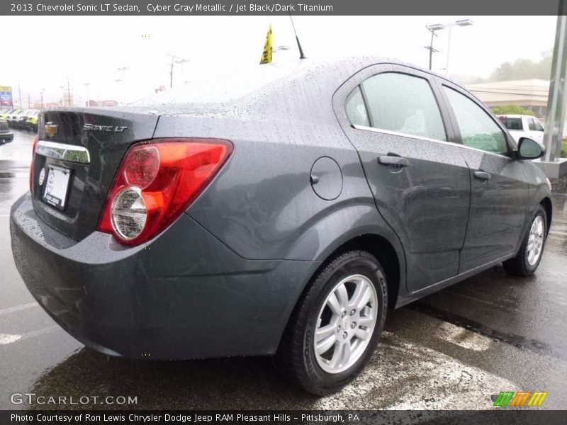 Cyber Gray Metallic / Jet Black/Dark Titanium 2013 Chevrolet Sonic LT Sedan