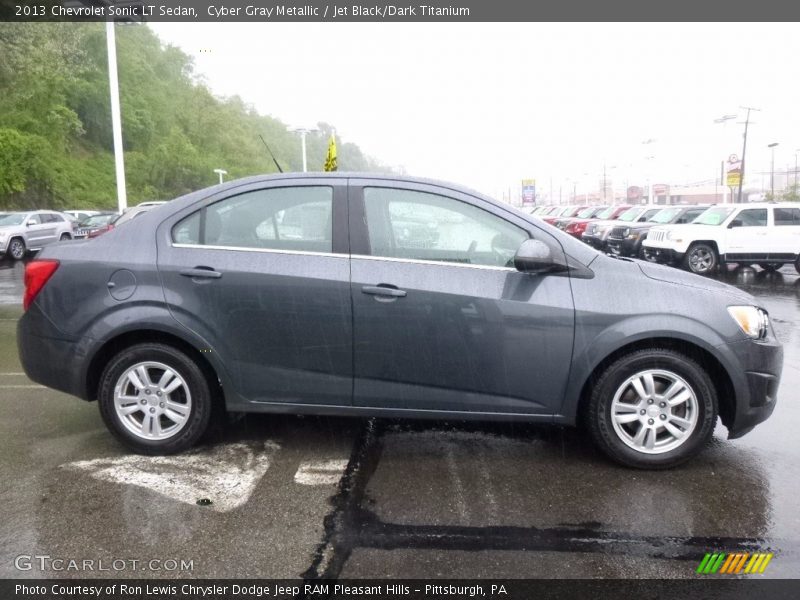 Cyber Gray Metallic / Jet Black/Dark Titanium 2013 Chevrolet Sonic LT Sedan