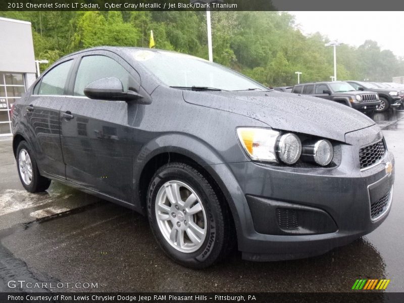 Cyber Gray Metallic / Jet Black/Dark Titanium 2013 Chevrolet Sonic LT Sedan