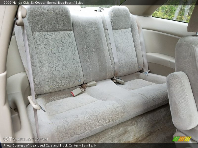 Eternal Blue Pearl / Beige 2002 Honda Civic EX Coupe